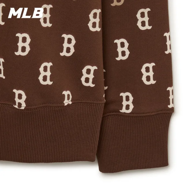 【MLB】長袖大學T MONOGRAM系列 波士頓紅襪隊(3AMTM1334-43BRD)