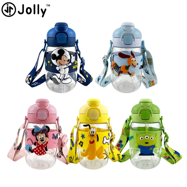 【JOLLY】Disney系列斜槓水瓶530ml(迪士尼授權 兒童水瓶)