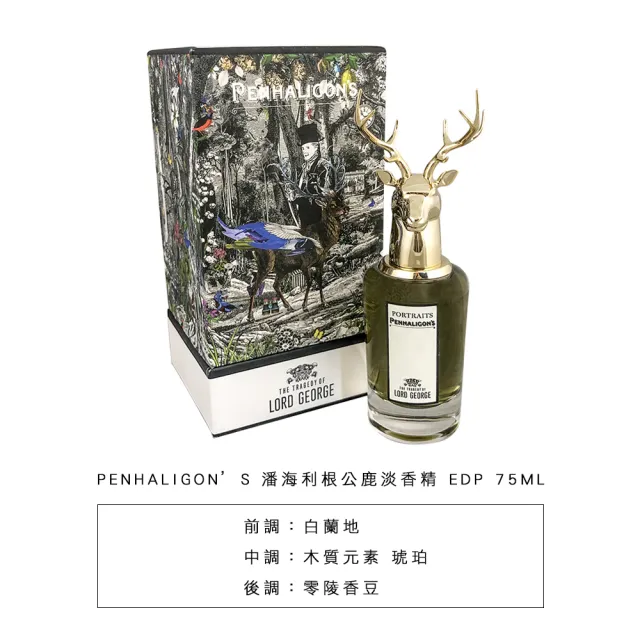 【PENHALIGON’S 潘海利根】獸首淡香精 EDP 75ML(國際航空版)