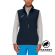 【Mammut 長毛象】Rime Light IN Flex Vest W 輕量機能化纖立領背心 海洋藍 女款 #1013-02180