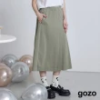【gozo】側百褶鬆緊圓裙(兩色)