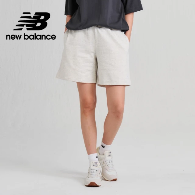 NEW BALANCE NB 鬆緊口袋休閒短褲_女性_花灰色_AWS33500SAH(亞版 版型正常)