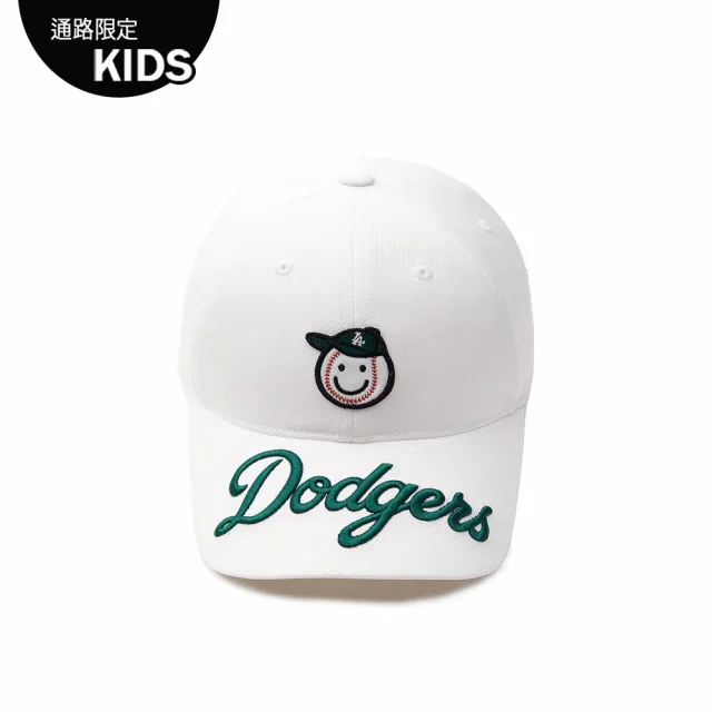 【MLB】童裝 可調式棒球帽 童帽 Green Play系列 洛杉磯道奇隊(7ACPE033N-07CRS)