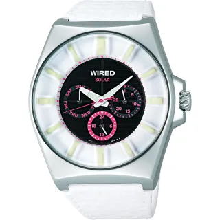 【WIRED】Solar 太陽能日曆手錶-42mm  新年禮物(V14J-X005Z  AUB035X)
