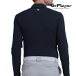 【GoPlayer】男翻領速乾防曬袖套衣-白.黑(高爾夫短袖T恤球衫 Polo運動排汗速乾Golf球衣)