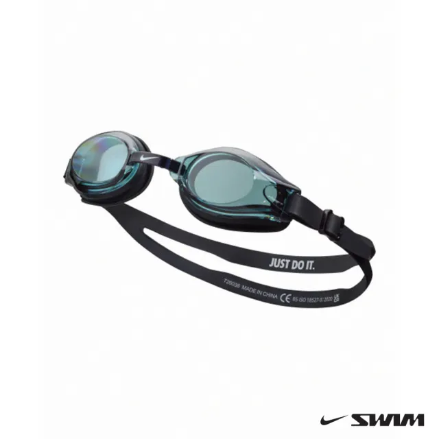 【NIKE 耐吉】SWIM 成人 泳鏡 基本訓練型泳鏡 灰黑 NESSC169-007