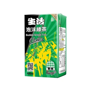 【生活】泡沫綠茶400mlx6入/組