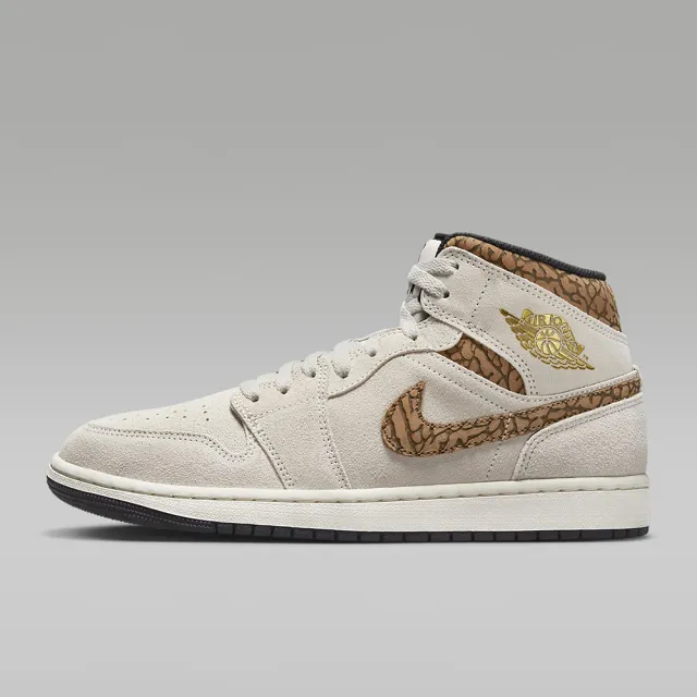 NIKE 耐吉 休閒 籃球鞋 運動鞋 AIR JORDAN 1 MID SE 男鞋 沙色(DZ4129102)