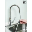 【AWA歐瓦】ULYSSE 廚房伸縮水龍頭(抽拉式水龍頭 立式水龍頭 冷熱水龍頭 檯面水龍頭 無鉛)