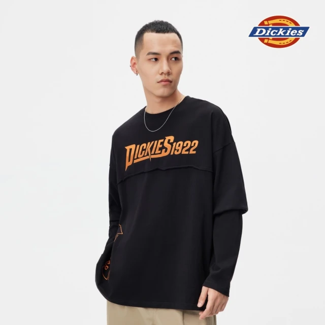 Dickies 男女款薔薇紫翻蓋式插扣設計特色Logo圖案斜