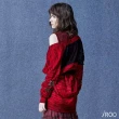 【iROO】長版異材質流行針織罩衫