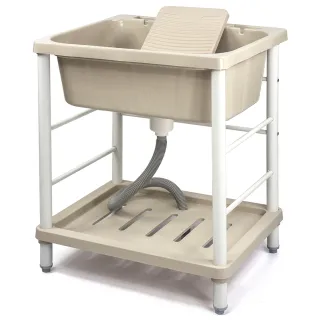 【Aaronation 愛倫國度】新型大單槽塑鋼洗衣槽(GU-A1006)
