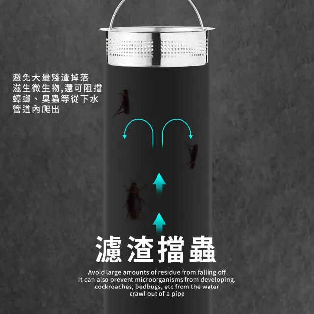 【水槽用品】304不鏽鋼水槽過濾提網-2入(防堵 防蟑 菜渣 廚房 流理台 排水孔 濾網)