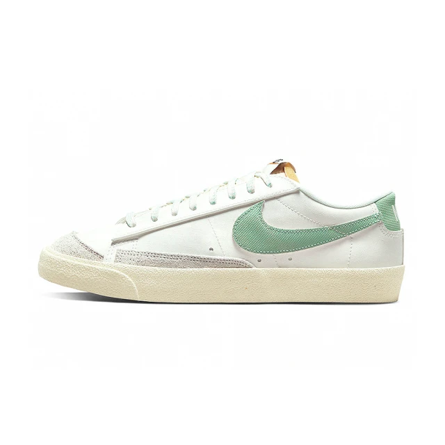 NIKE 耐吉NIKE 耐吉 Blazer Low 77 PRM 男鞋 白綠色 復古 低筒 運動 休閒鞋 DO9799-100