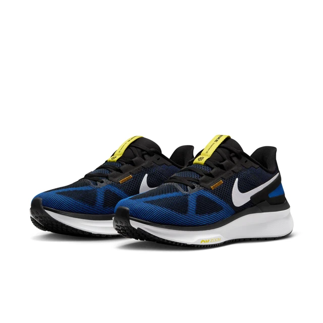 NIKE 耐吉 慢跑鞋 男鞋 運動鞋 緩震 AIR ZOOM STRUCTURE 25 黑藍 DJ7883-003