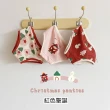 【橘魔法】（3件一組）聖誕塗鴉薄棉三角內褲(聖誕節 耶誕節 交換禮物 貼身衣物 男童 女童 童裝 兒童)
