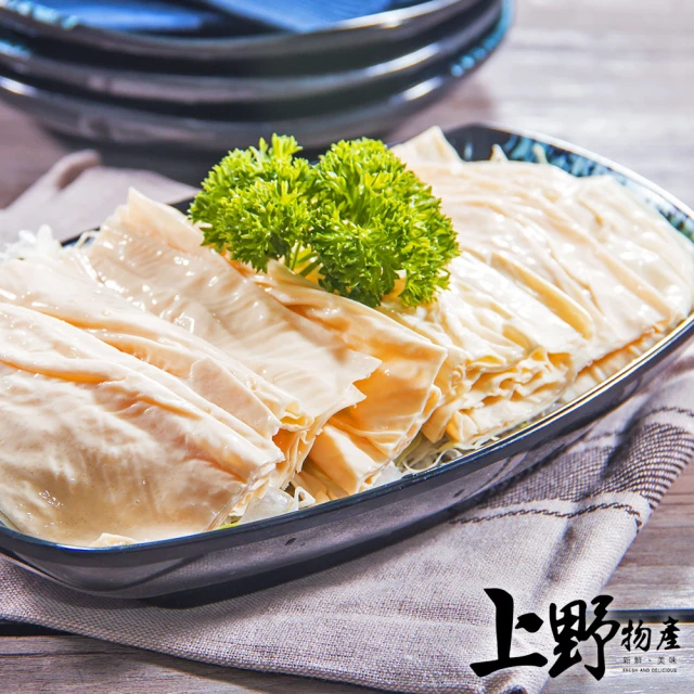 上野物產 20包共100片 非基改 生豆包 無防腐劑(300g±10%/5片/包 豆包 豆皮 豆腐 豆漿 非基改)