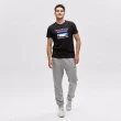 【NAUTICA】男裝 休閒百搭旗語圖騰短袖T恤(黑色)