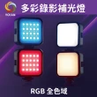 【YOIAN】口袋型RGB多彩LED攝影燈/補光燈/汽車警示燈(Type-C充電/露營/直播)