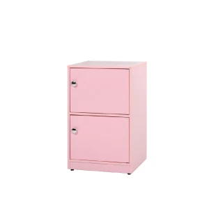 【·Fly· 飛迅家俱】2門粉紅色塑鋼置物櫃深40cm