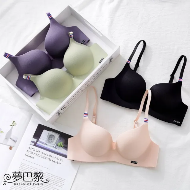 【夢巴黎】英倫冰絲無痕內衣(內衣 小胸內衣 無痕內衣 透氣內衣 無鋼圈內衣 女內衣 無鋼圈內衣 少女內衣)