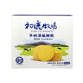 【初鹿牧場】牛奶薄脆餅乾750g*2盒