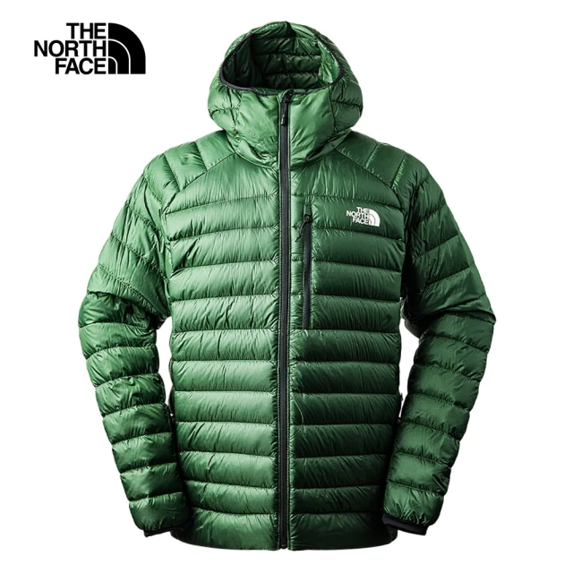 The North Face 北面男款綠色防潑水舒適保暖可打