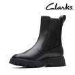【Clarks】女靴 Stayso Rise  現代簡約方頭切爾西靴 短筒靴(CLF74708B)