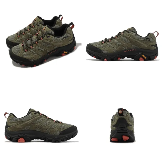 【MERRELL】登山鞋 Moab 3 GTX 女鞋 綠 黑 防水 黃金大底 越野 郊山 戶外(ML036322W)