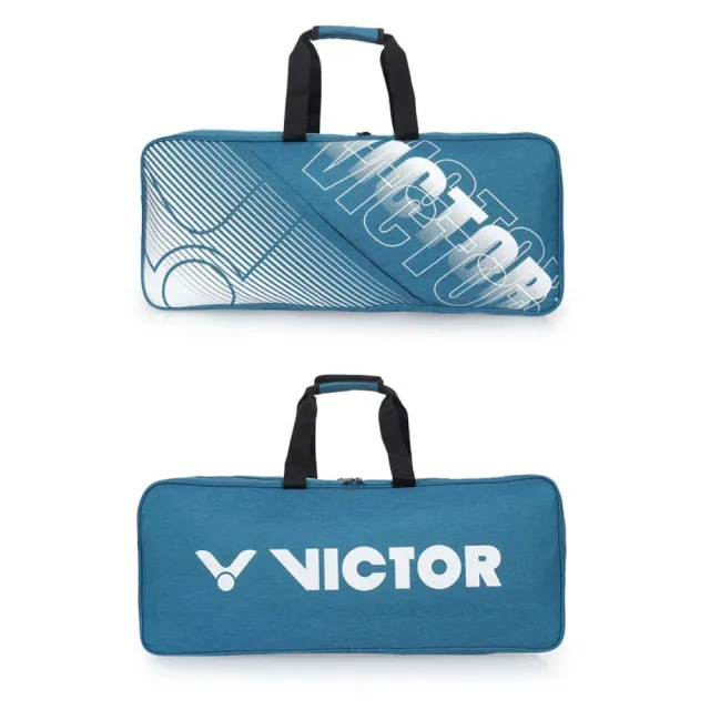 【VICTOR 勝利體育】6支裝矩形包-側背包 裝備袋 手提包 肩背包 湖水藍綠白(BR6617F)