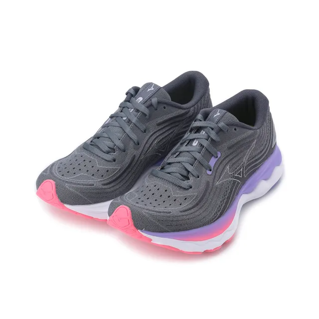 MIZUNO 美津濃】WAVE SKYRISE 4 慢跑鞋深灰女鞋J1GD230971 - momo購物 