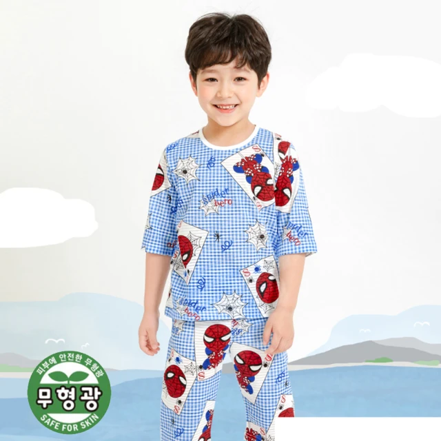 Mellisse 韓國空運七分袖睡衣套裝(微笑男孩)折扣推薦