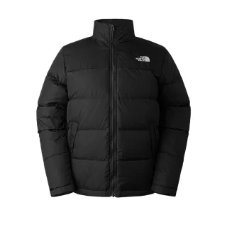 【The North Face 官方旗艦】北面男款黑色DWR防潑水保暖立領羽絨外套｜88R5JK3(550蓬鬆度)