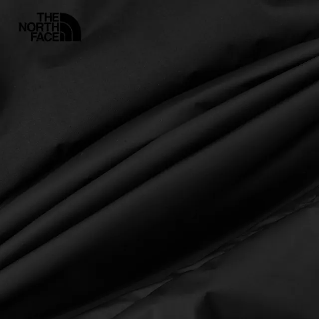 【The North Face 官方旗艦】北面男款黑色防潑水舒適保暖立領羽絨外套｜88R5JK3
