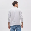 【NAUTICA】男裝 吸濕排汗百搭素面長袖POLO衫(白色)