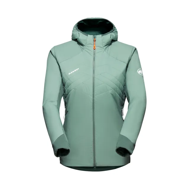 【Mammut 長毛象】Rime Light IN Flex Hooded 機能化纖連帽外套 玉石綠/深玉石綠 女款 #1013-02160