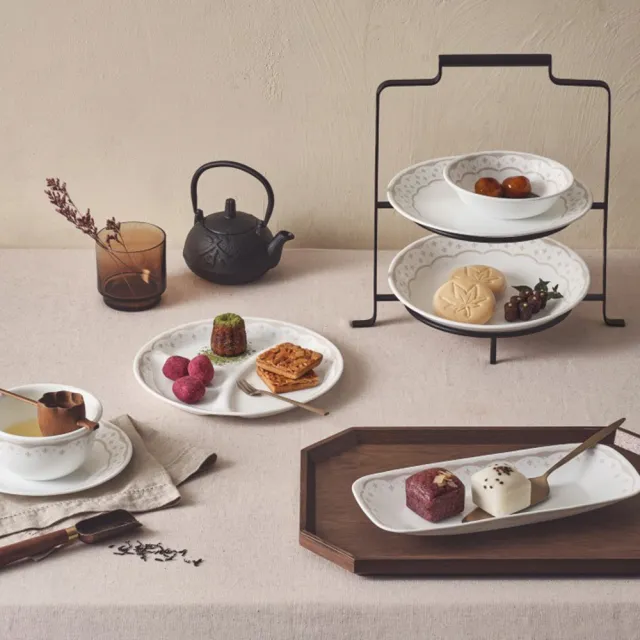 【CorelleBrands 康寧餐具】皇家饗宴8吋分隔盤(211餐盤/減脂餐盤)