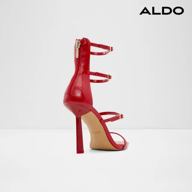 【ALDO】JOCELYN-性感羅馬風涼跟鞋-女鞋(紅色)