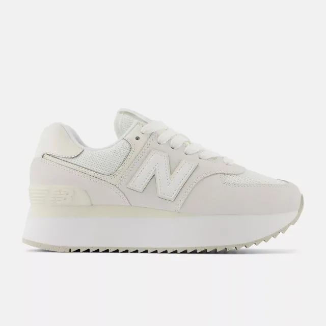 NEW BALANCE】NB 休閒鞋女鞋運動鞋厚底灰白WL574ZSO-B楦- momo購物網