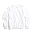【EDWIN】女裝 再生系列 CORE 環保丹寧拼貼BOX LOGO厚長袖T恤(米白色)