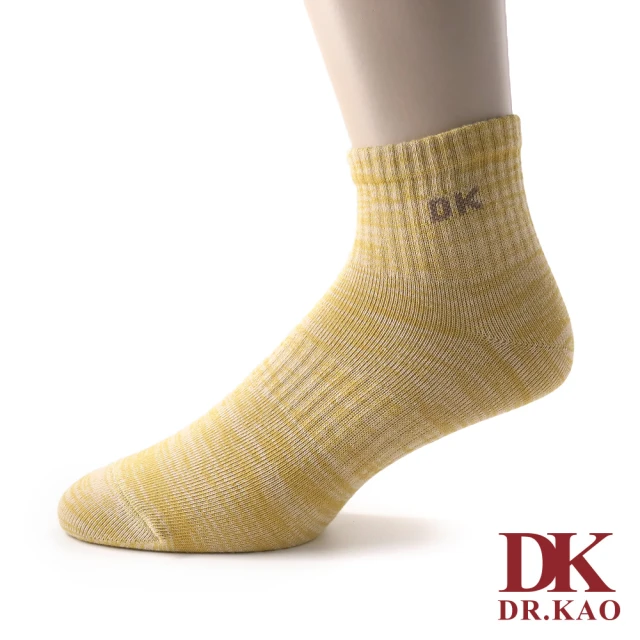 DK 高博士 混色舒綿短襪 A0103-33 黃色