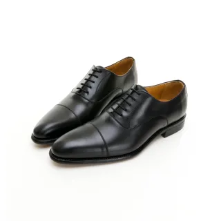 【GEORGE 喬治皮鞋】Berwick西班牙進口-固特異工藝時尚尖頭橫飾牛津鞋 -黑335003KM10