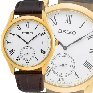 【SEIKO 精工】CS 羅馬數字小秒針腕錶 6G28-01A0G/SRK050P1(SK034)