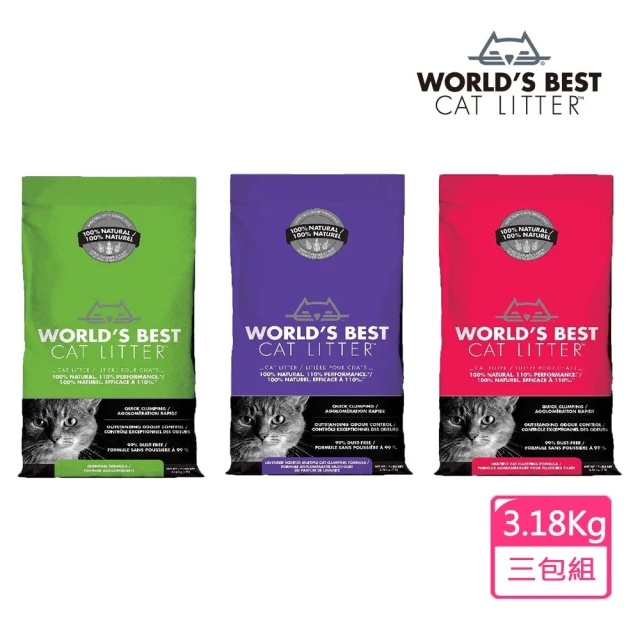 【貓漾】環保玉米砂 3.18kg(三包組、貓砂、玉米砂、可沖馬桶)