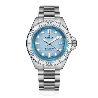 【EDOX 伊度】新海神68H超動能潛水機械錶 /42mm(80801-3BBUM-BUCDN)