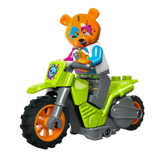 【LEGO 樂高】City 城市系列 - 大熊特技摩托車(60356)