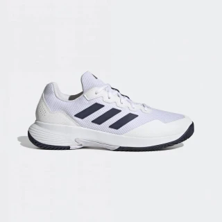 【adidas 愛迪達】GAMECOURT 2.0 運動 網球鞋 白藍(HQ8809)