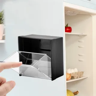 日本製inomata冰箱門邊磁吸式有蓋收納盒-6入(收納盒) 