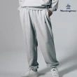 【Munsingwear】企鵝牌 男女款淺灰色休閒舒適運動棉褲 MGSP8D04