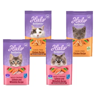 【HALO 嘿囉】無穀配方貓糧全系列 300g 三包組(貓飼料、貓乾糧、無榖)
